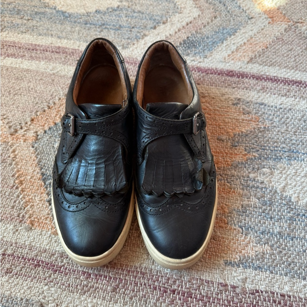 Frye Black Leather Loafers